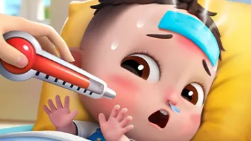 Sick Song for Kids 🤒 | Learning About Feeling Sick and Getting Better