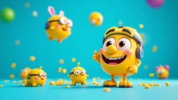 Baby Monkey Surprise Ice Cream – Cute Monkey Finds Colorful Treats
